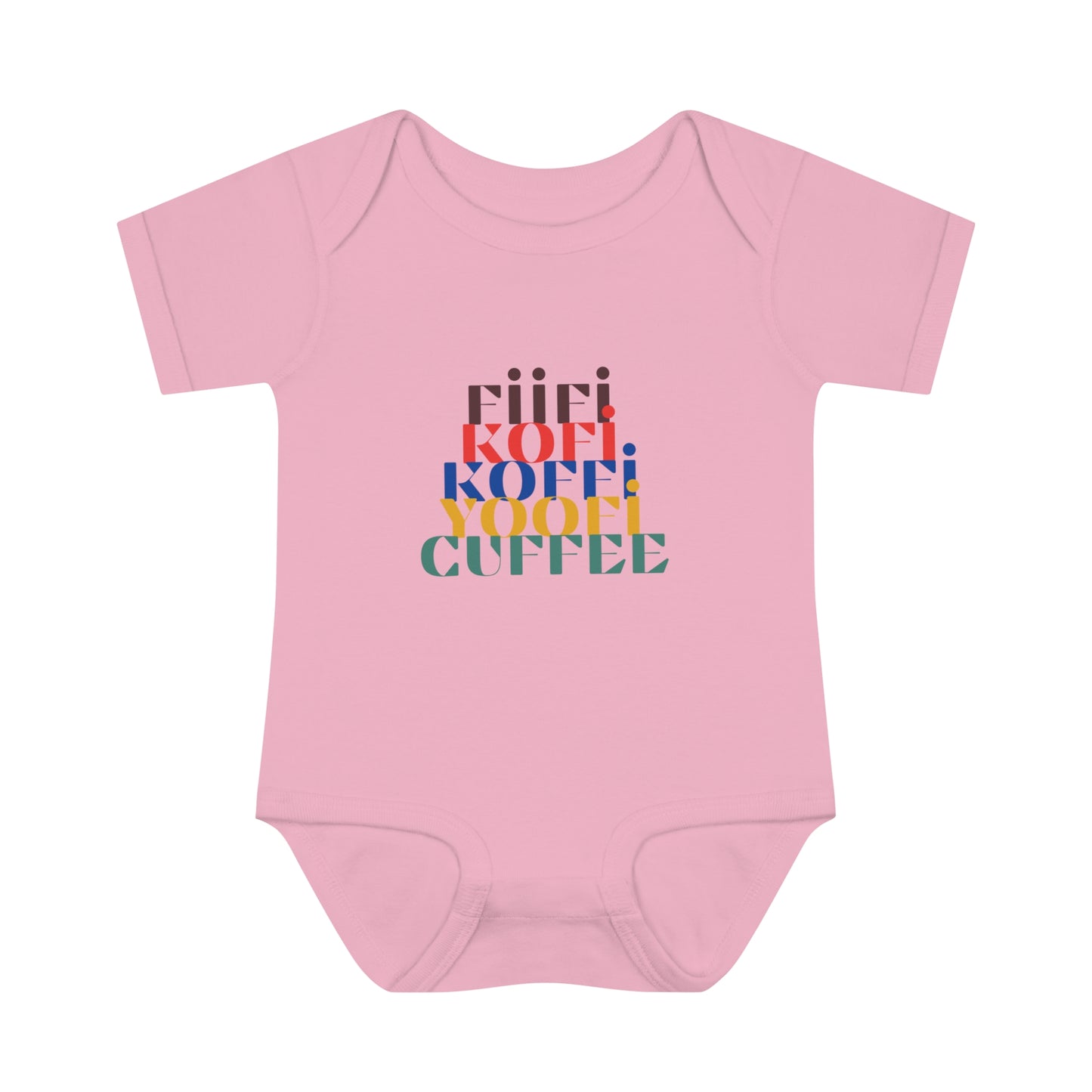 Different Shapes of Kofi Infant Baby Rib Bodysuit