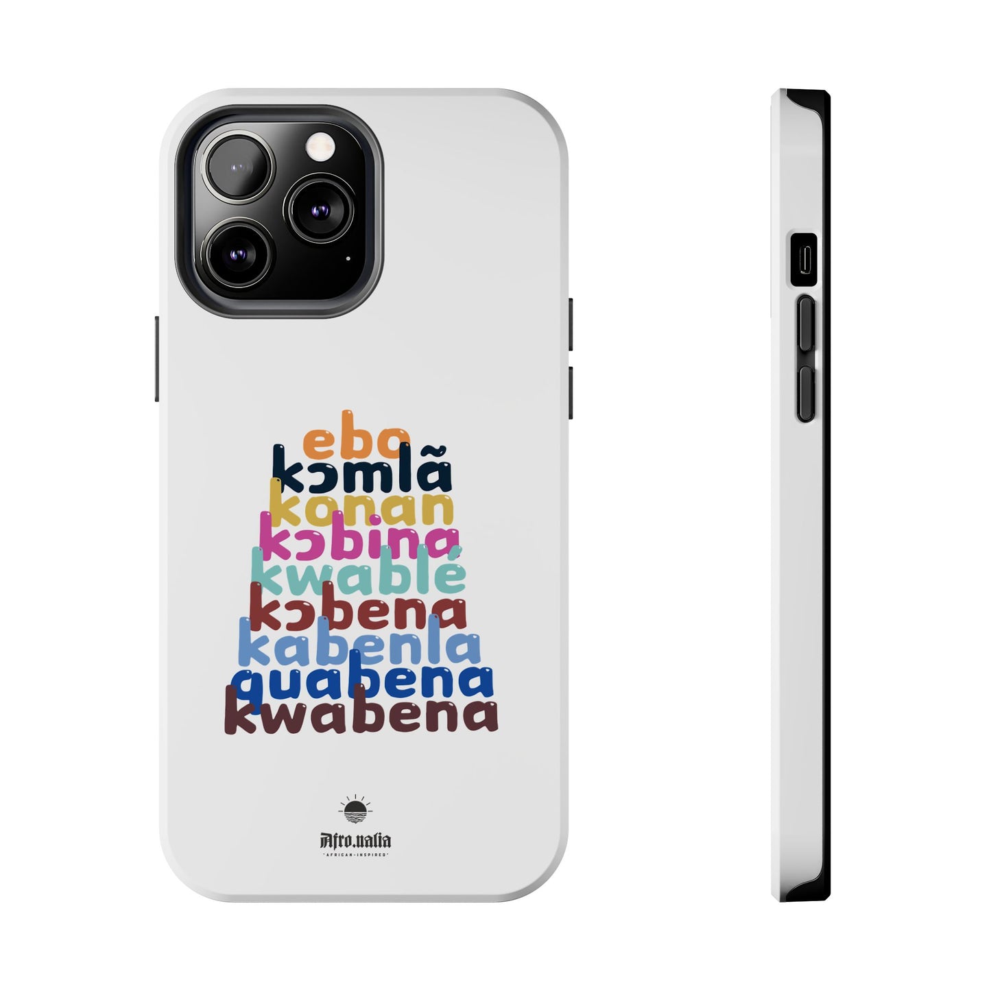 Different Shapes of Kwabena Tough Phone Cases