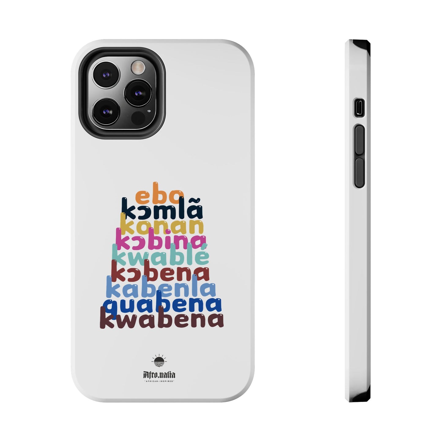 Different Shapes of Kwabena Tough Phone Cases