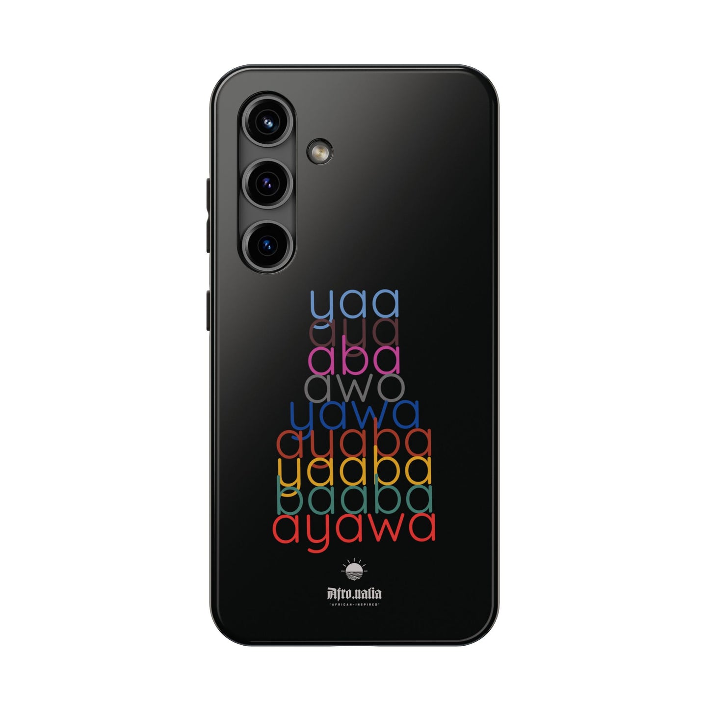The Shapes of Yaa Black Tough Phone Cases