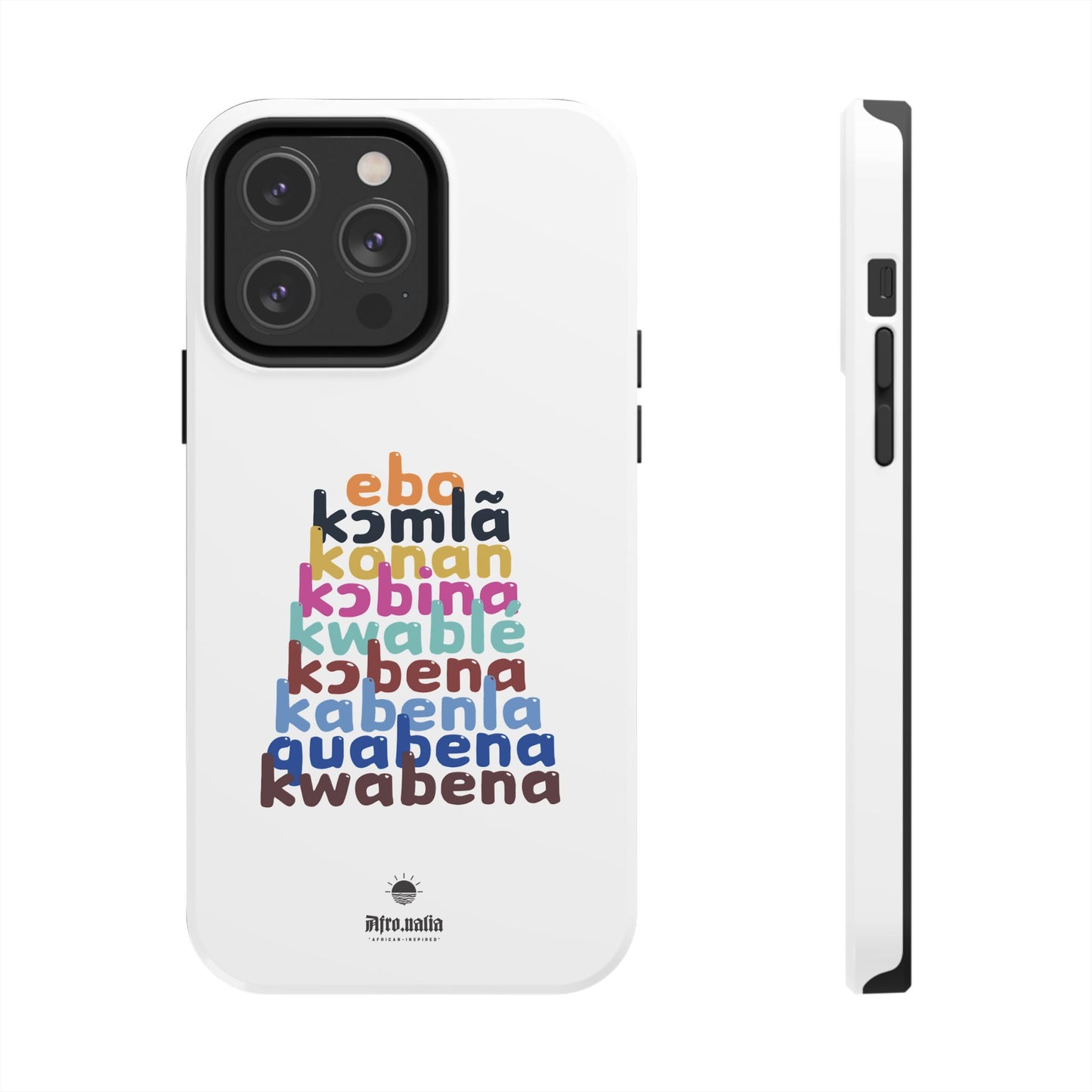 Different Shapes of Kwabena Tough Phone Cases