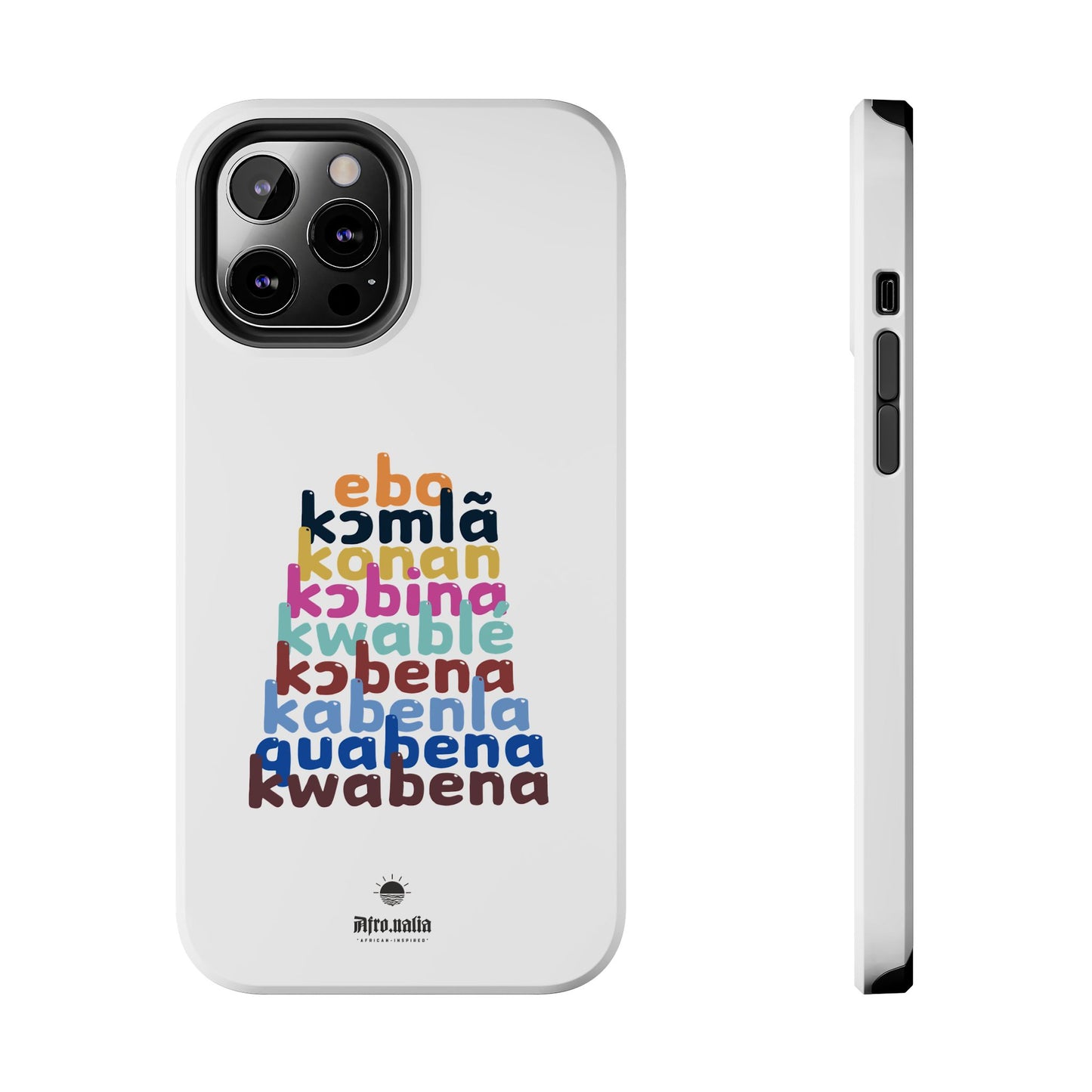 Different Shapes of Kwabena Tough Phone Cases