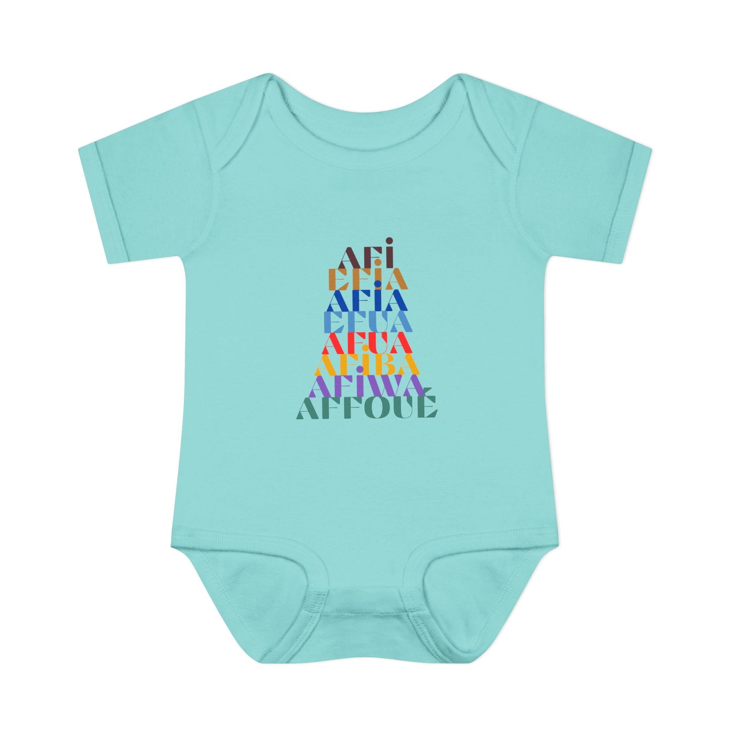 The Shapes of Afia Infant Baby Rib Bodysuit