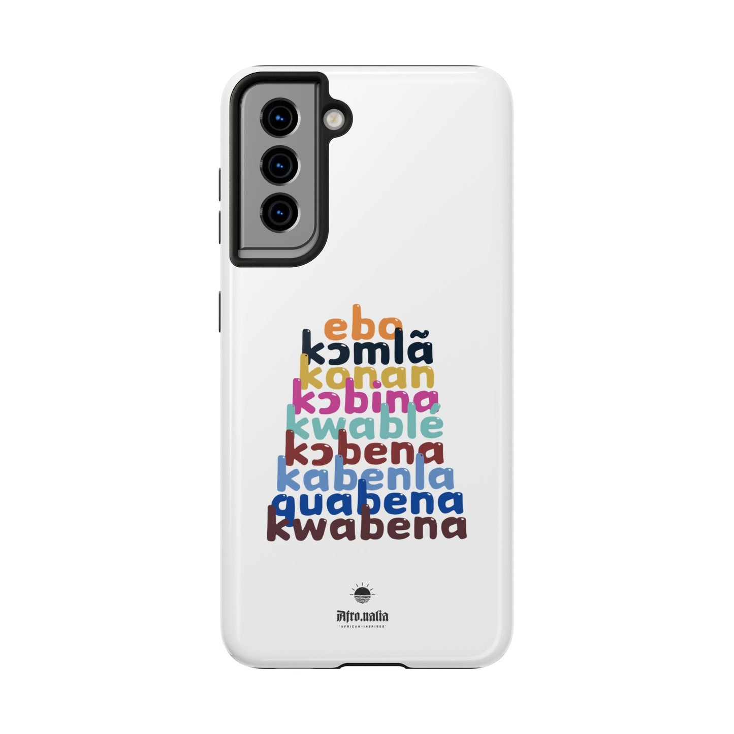 Different Shapes of Kwabena Tough Phone Cases