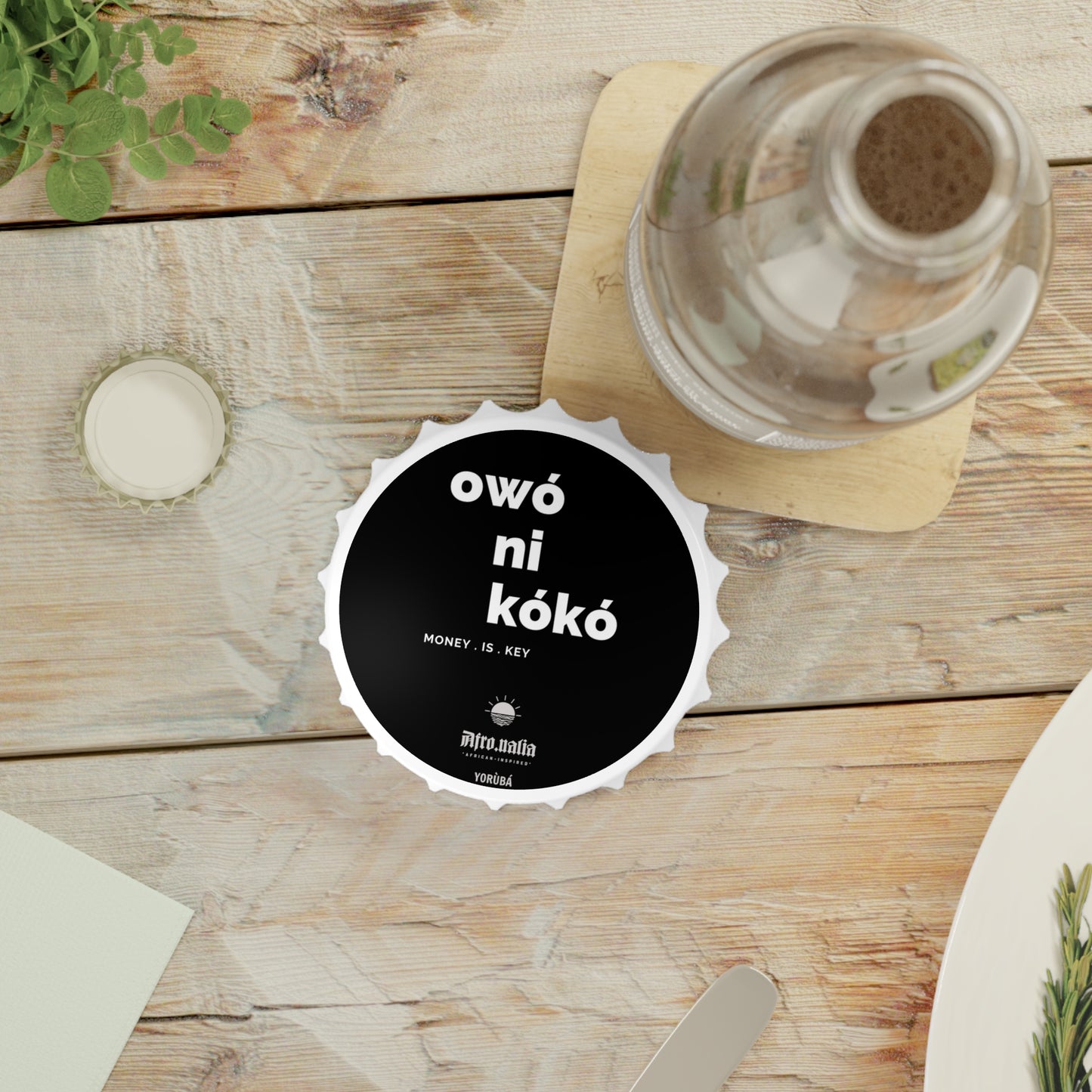 Owó Ni Kòkò Magnetic Bottle Opener