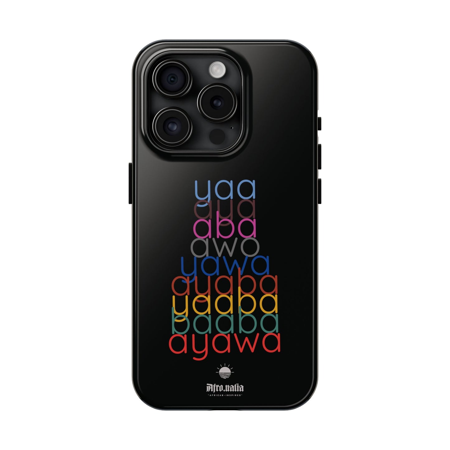 The Shapes of Yaa Black Tough Phone Cases