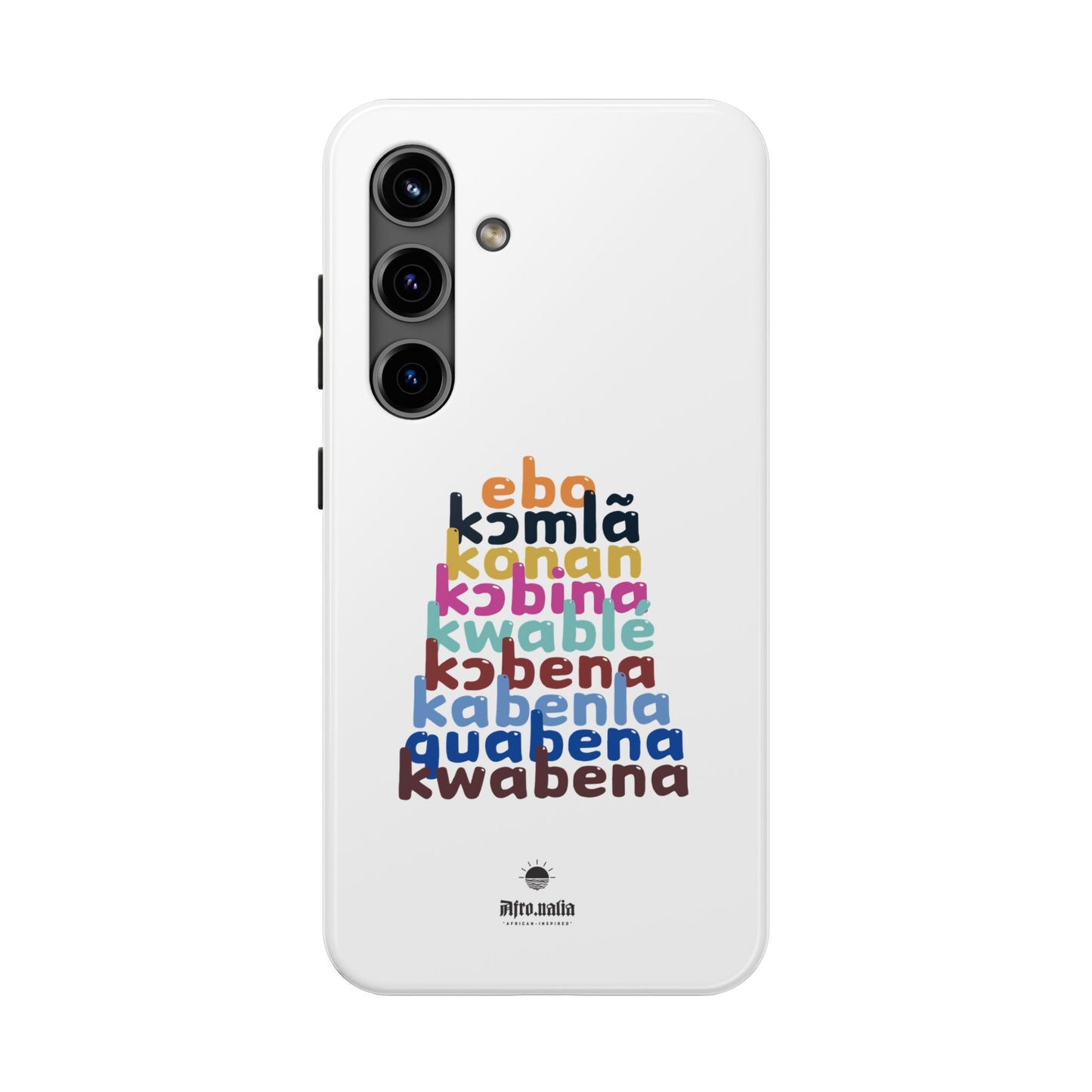 Different Shapes of Kwabena Tough Phone Cases