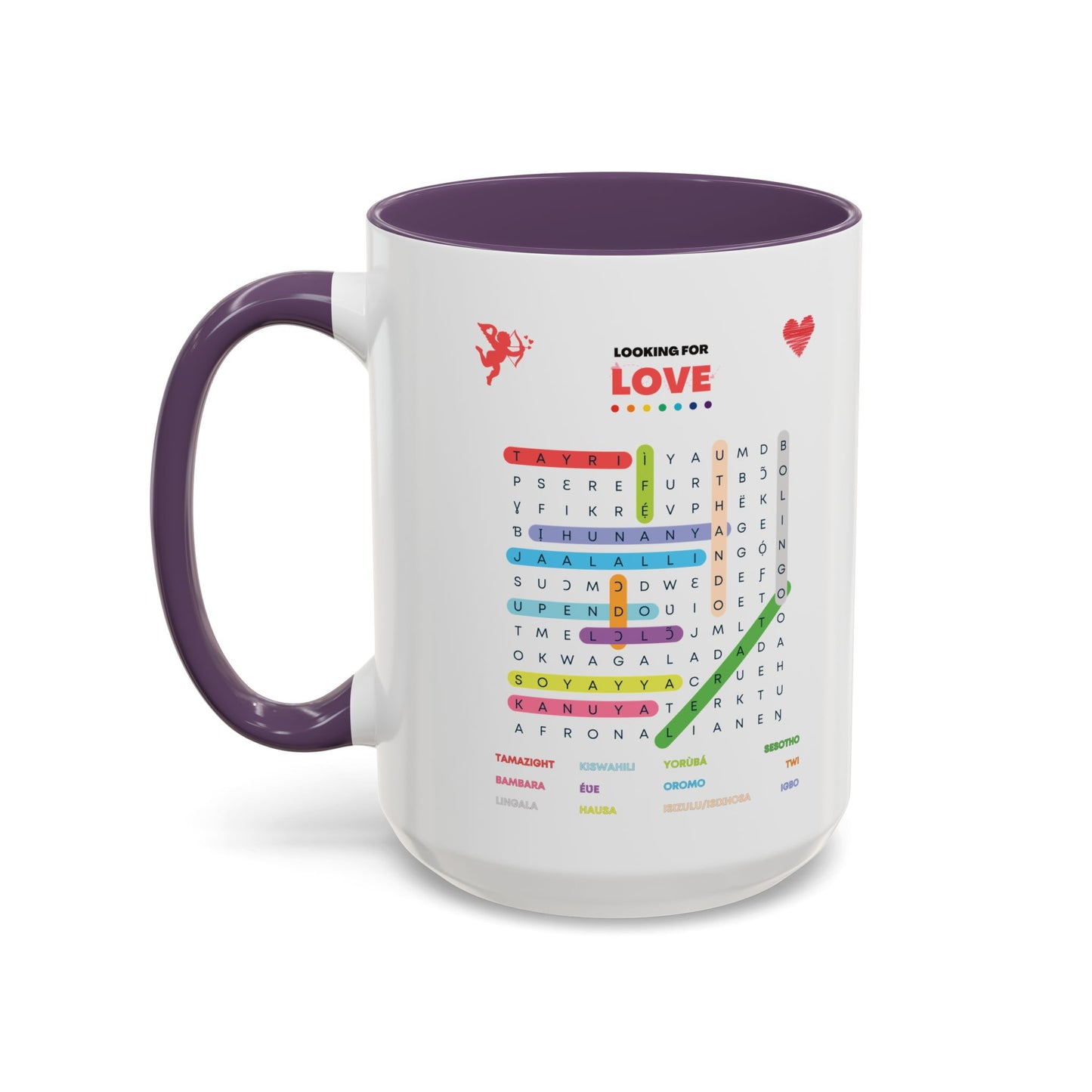 Looking for Love Multi-language Mug