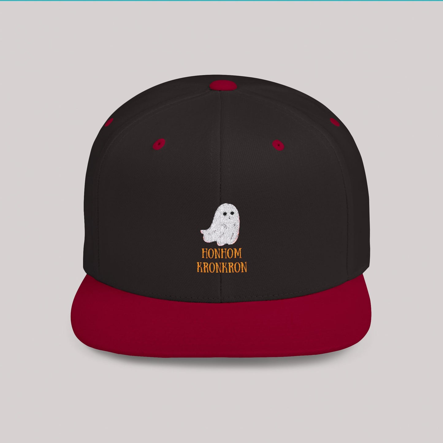 Honhom Kronkron Embroidered Flat Bill Snapback