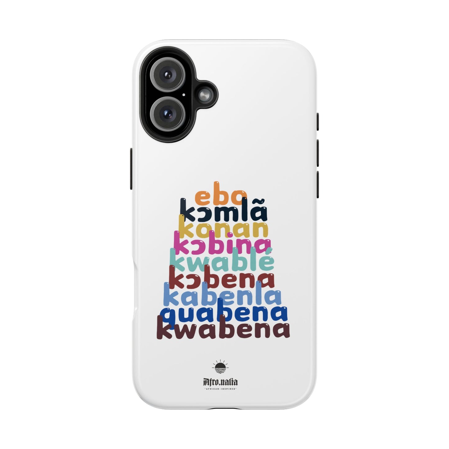 Different Shapes of Kwabena Tough Phone Cases