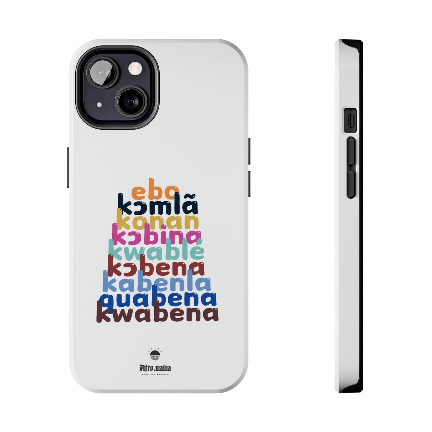 Different Shapes of Kwabena Tough Phone Cases