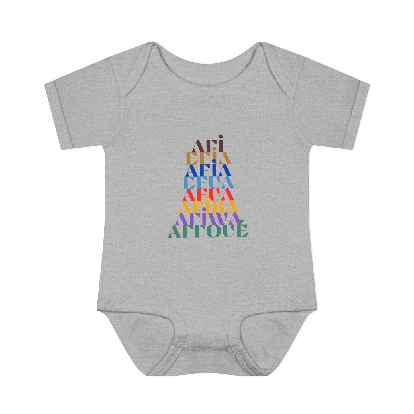 The Shapes of Afia Infant Baby Rib Bodysuit