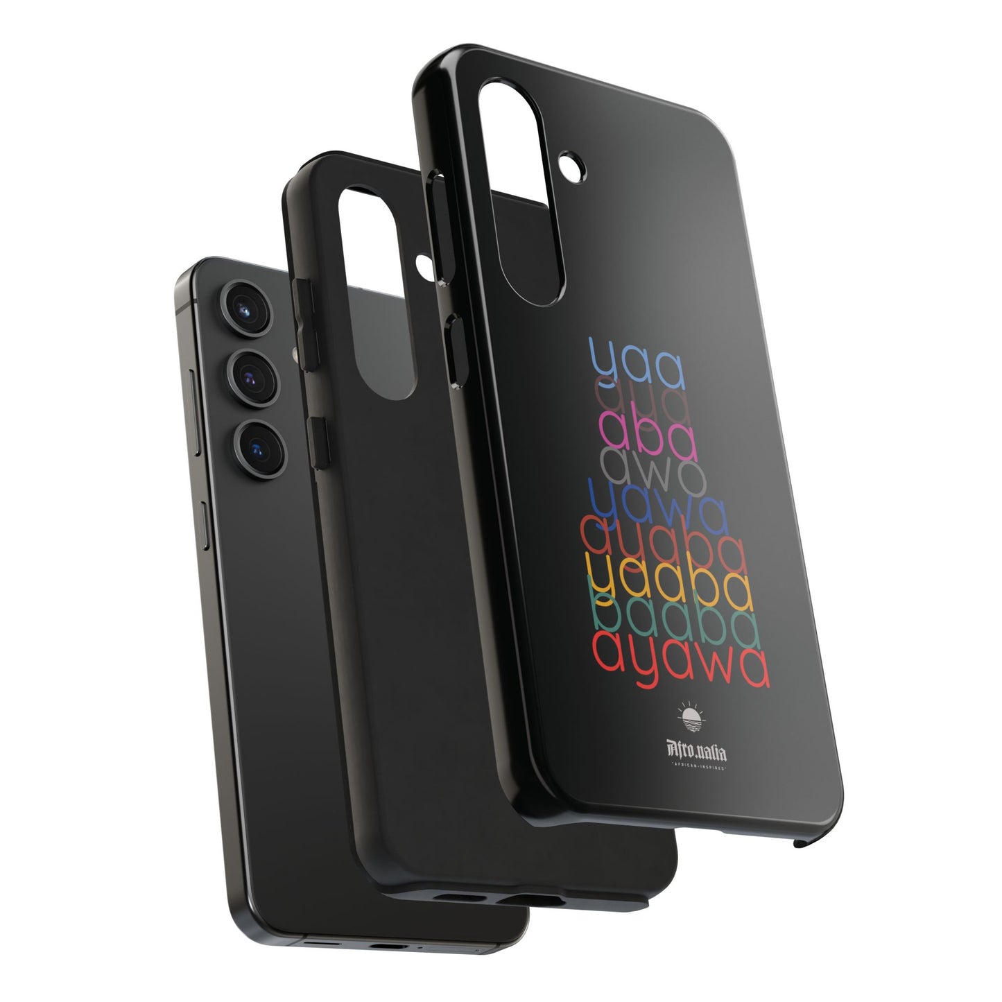 The Shapes of Yaa Black Tough Phone Cases