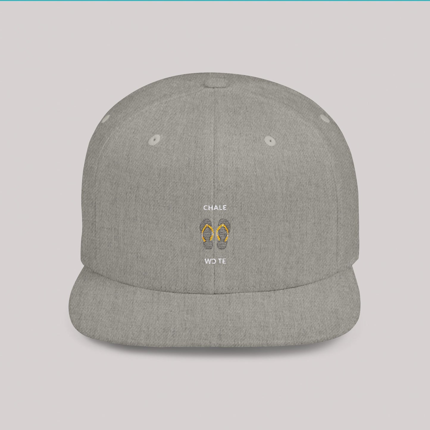 Chale Wɔte Embroidered Flat Bill Snapback