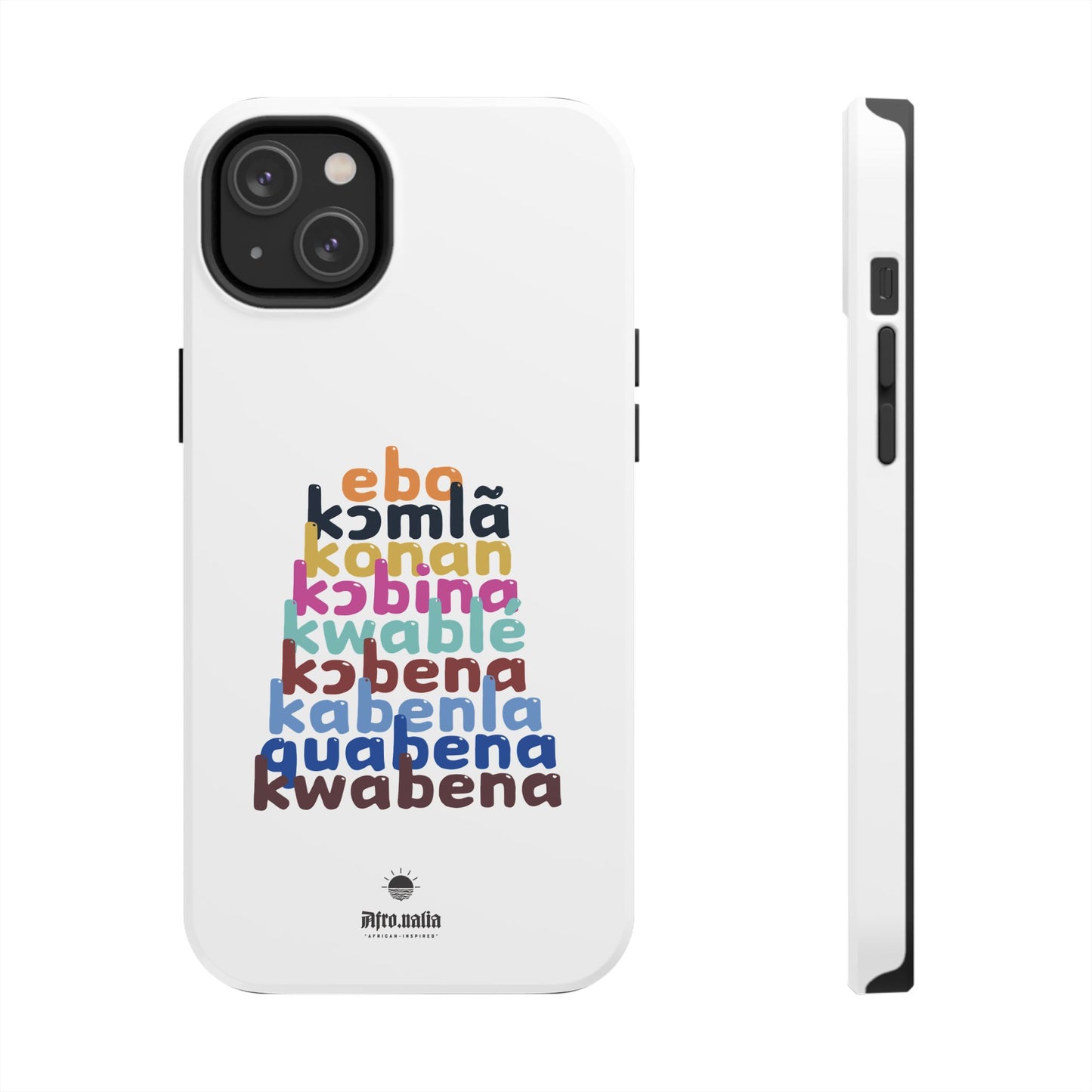 Different Shapes of Kwabena Tough Phone Cases