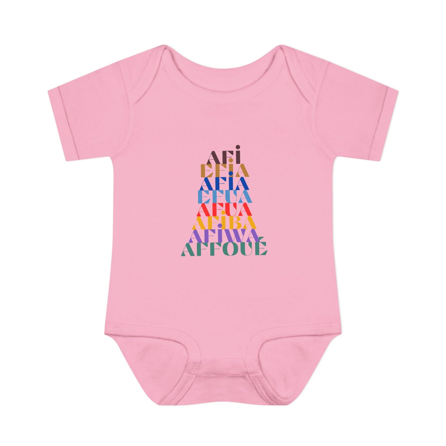 The Shapes of Afia Infant Baby Rib Bodysuit