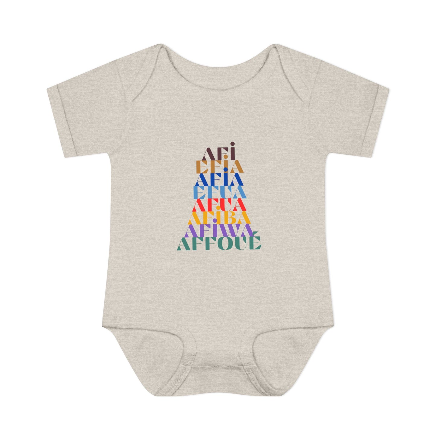 The Shapes of Afia Infant Baby Rib Bodysuit