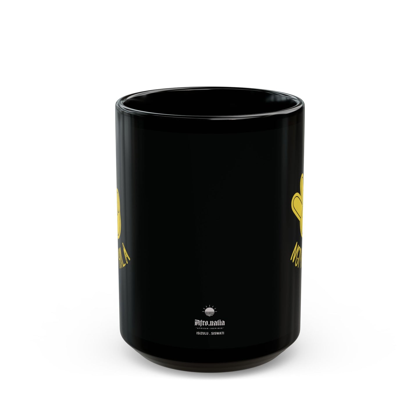 Ngiyaphila Black Mug