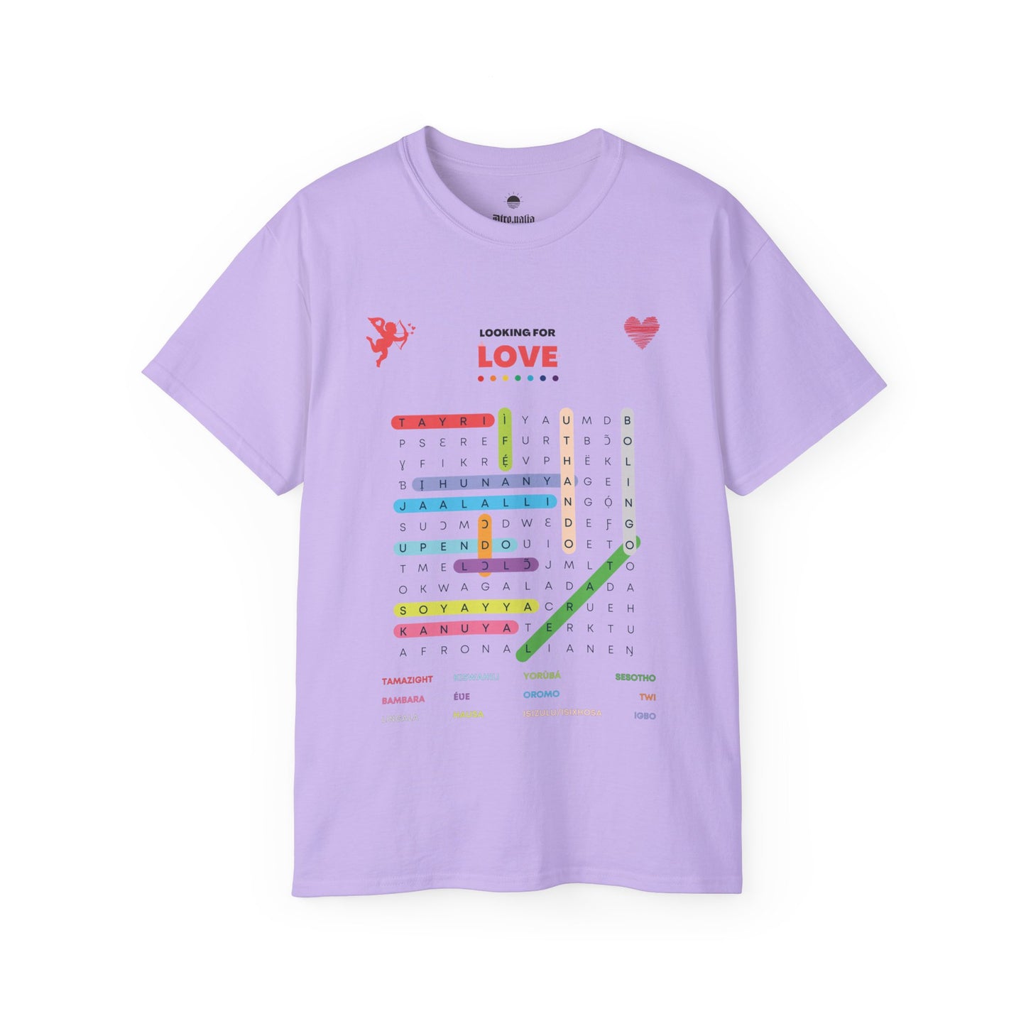 Looking for Love Multi-lingual Cotton T-shirt