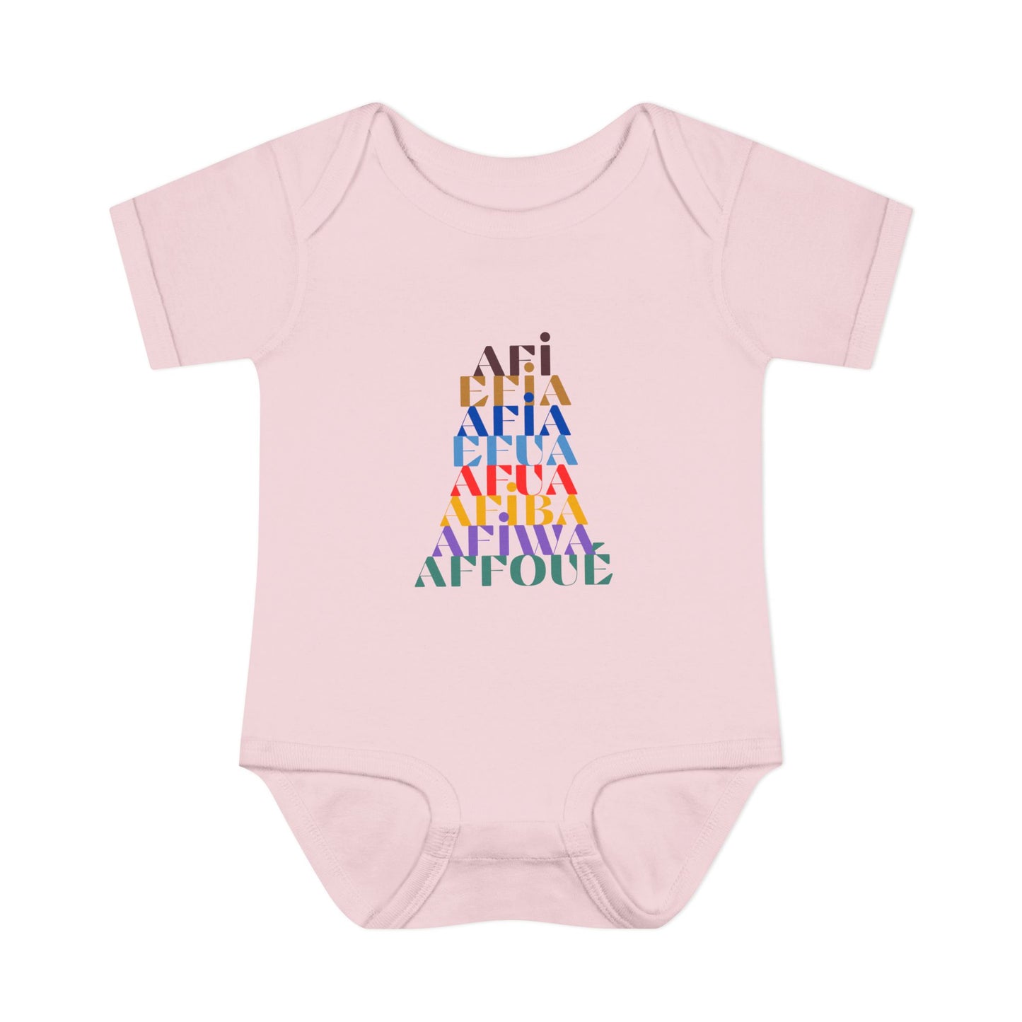 The Shapes of Afia Infant Baby Rib Bodysuit
