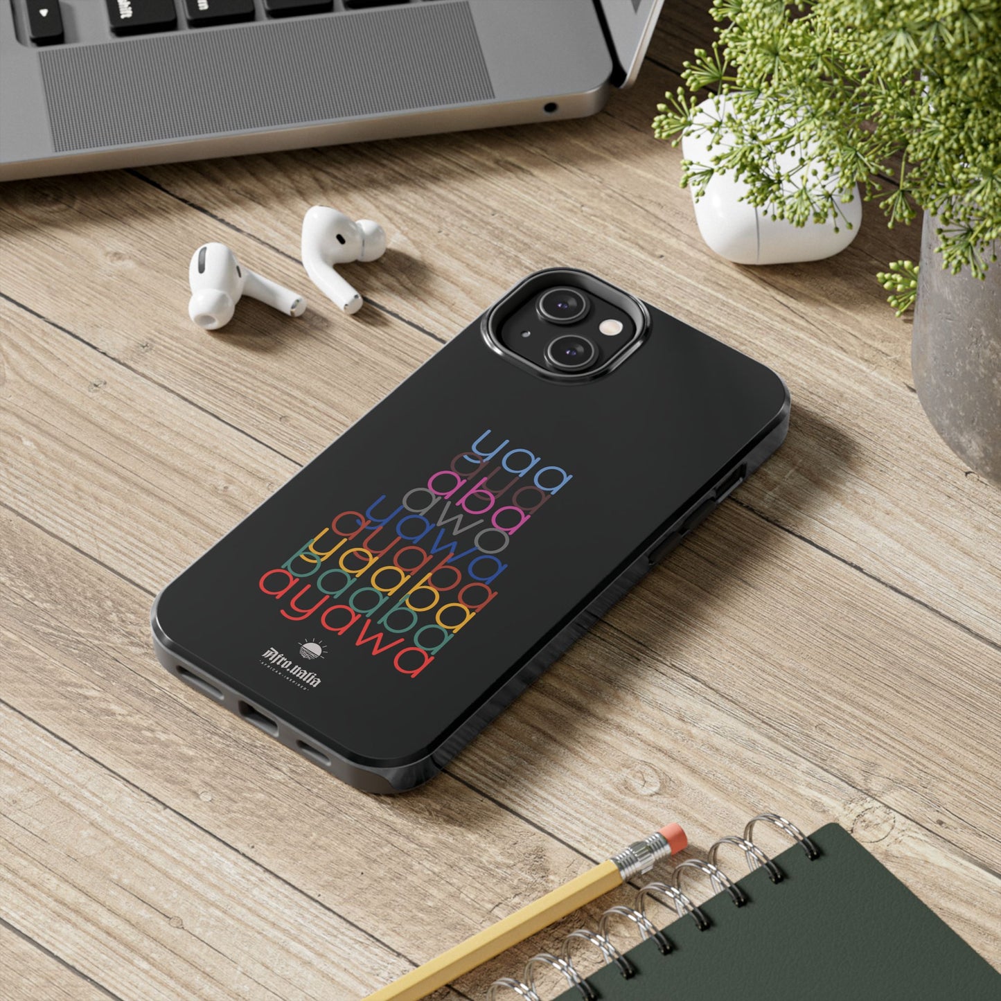 The Shapes of Yaa Black Tough Phone Cases