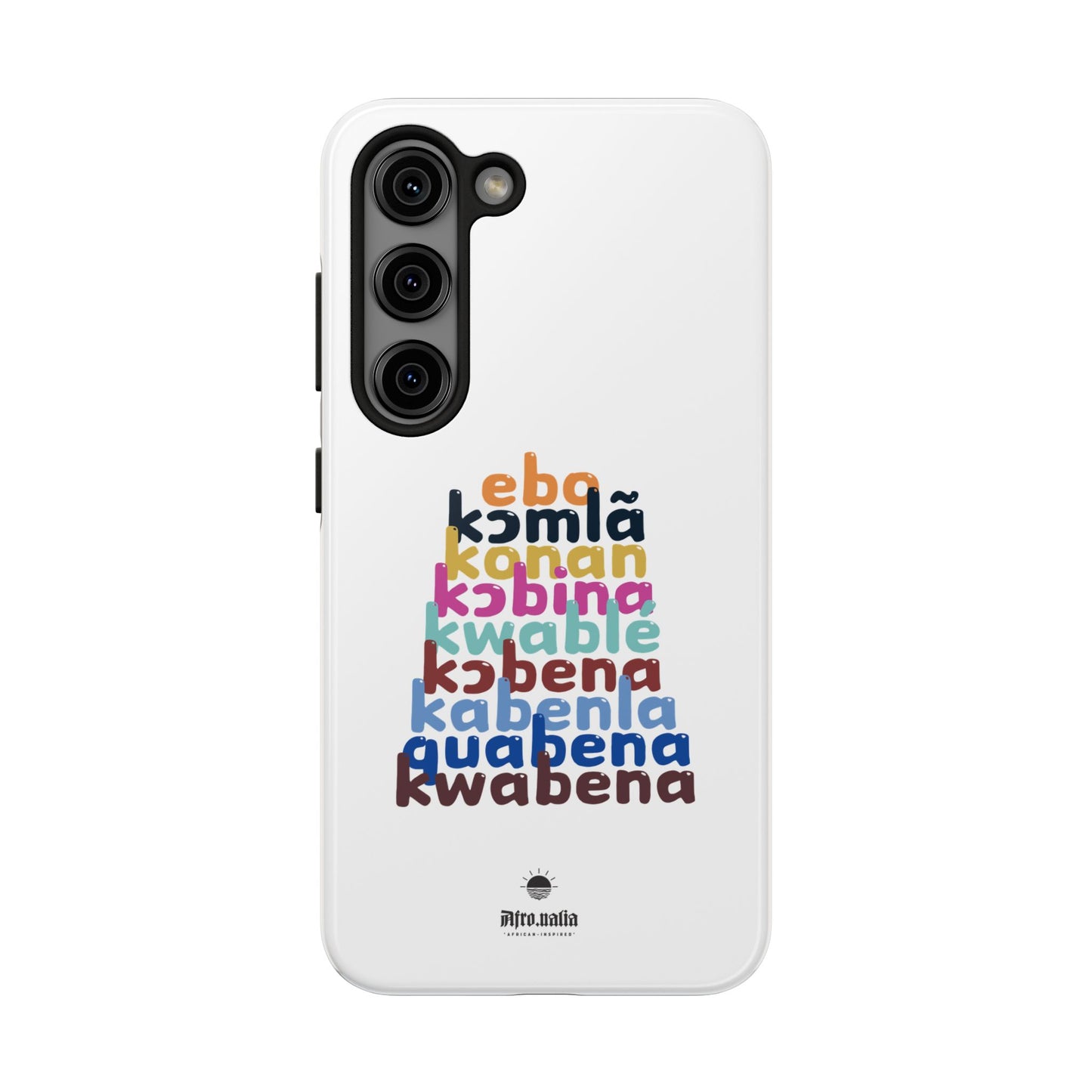 Different Shapes of Kwabena Tough Phone Cases