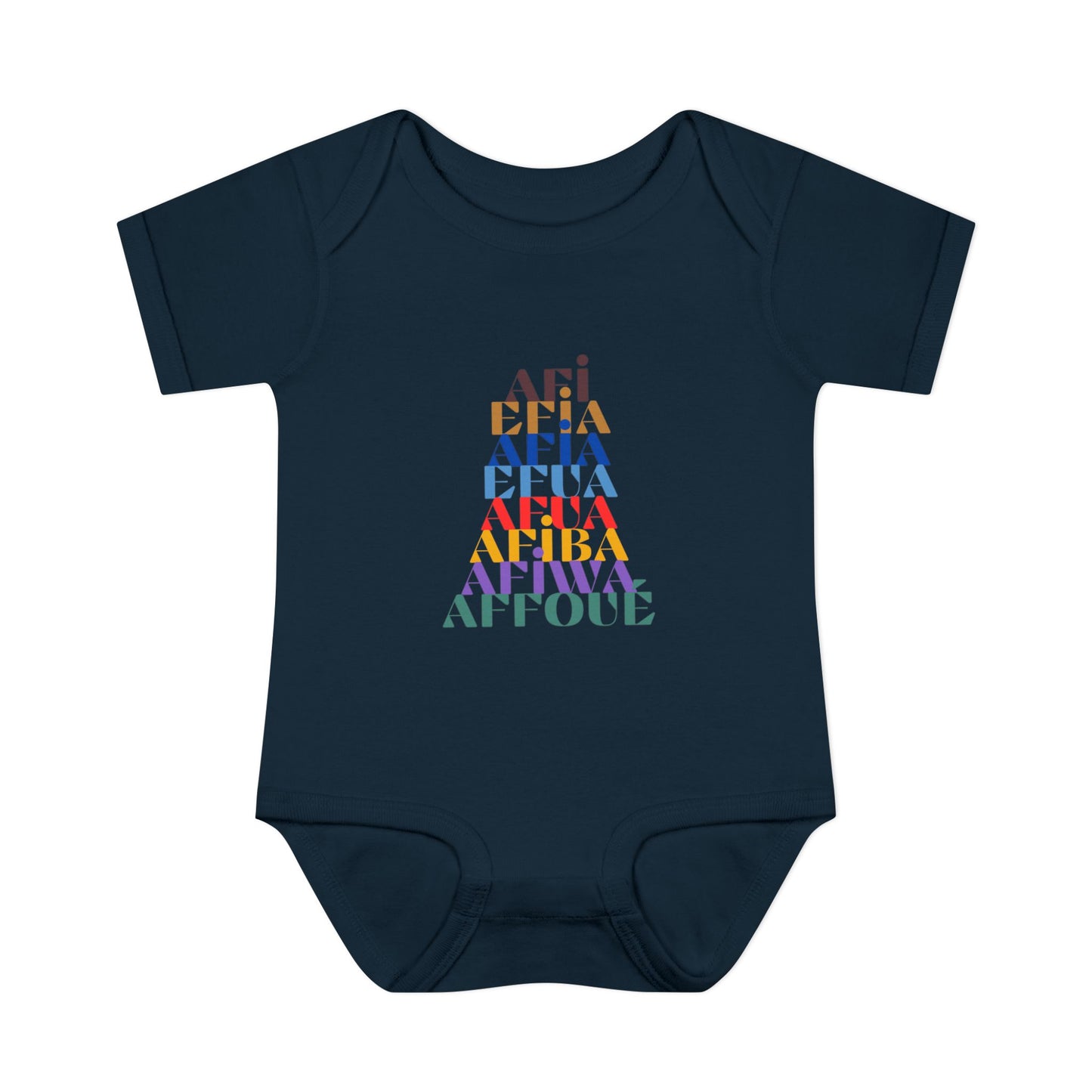 The Shapes of Afia Infant Baby Rib Bodysuit