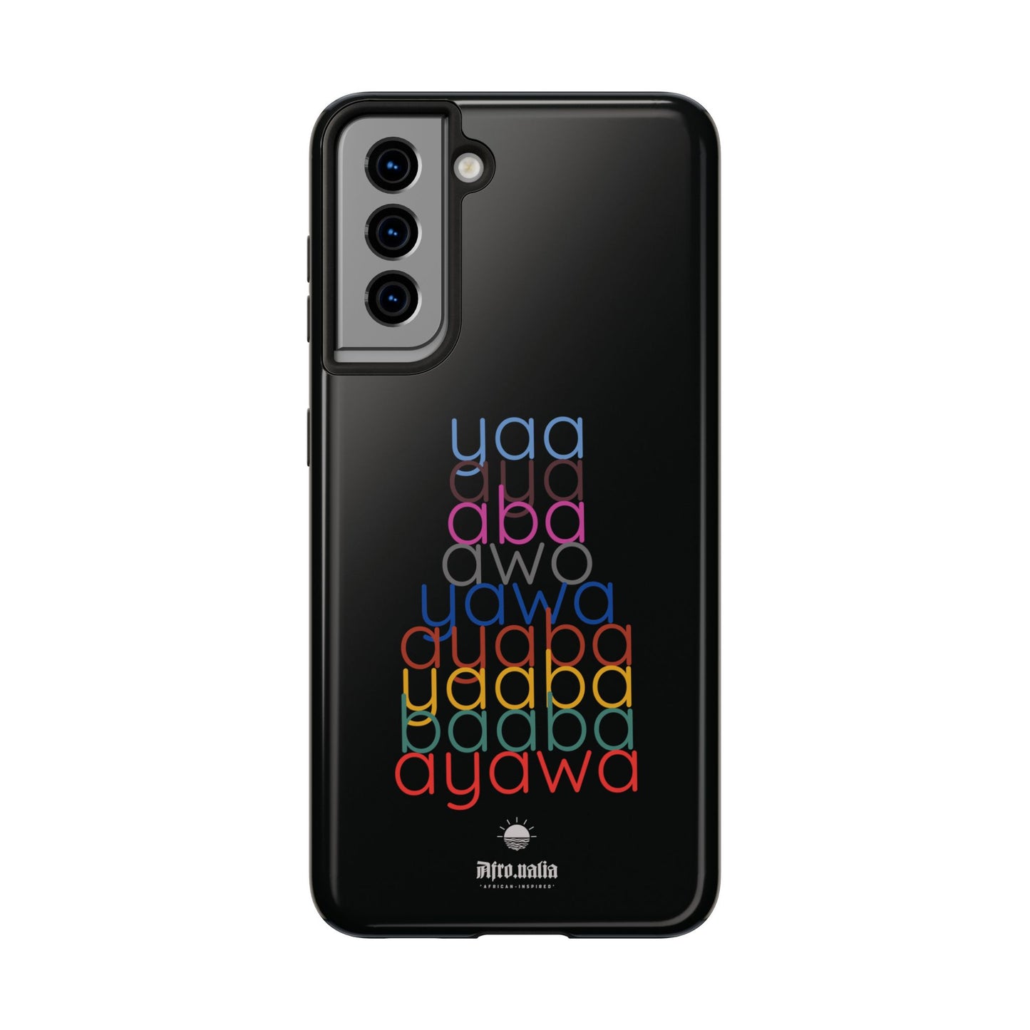The Shapes of Yaa Black Tough Phone Cases