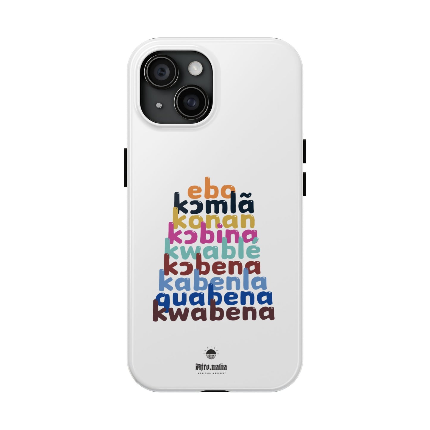 Different Shapes of Kwabena Tough Phone Cases