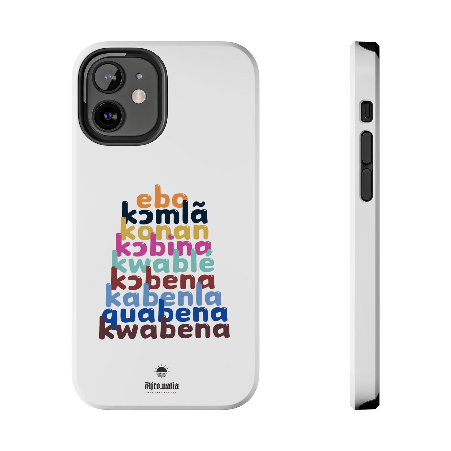 Different Shapes of Kwabena Tough Phone Cases