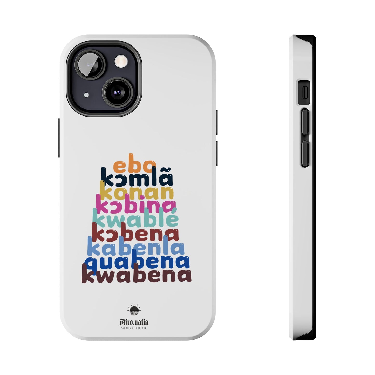 Different Shapes of Kwabena Tough Phone Cases