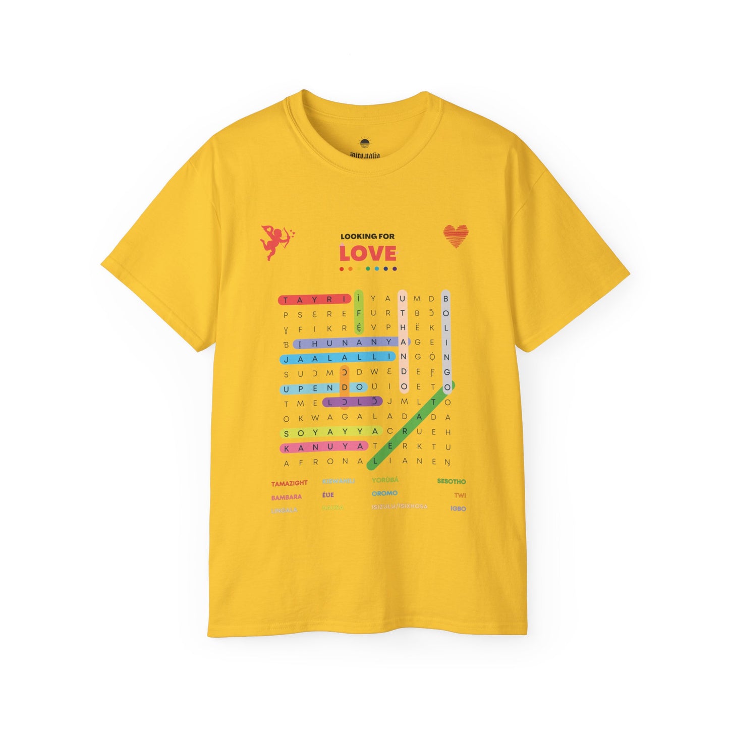 Looking for Love Multi-lingual Cotton T-shirt
