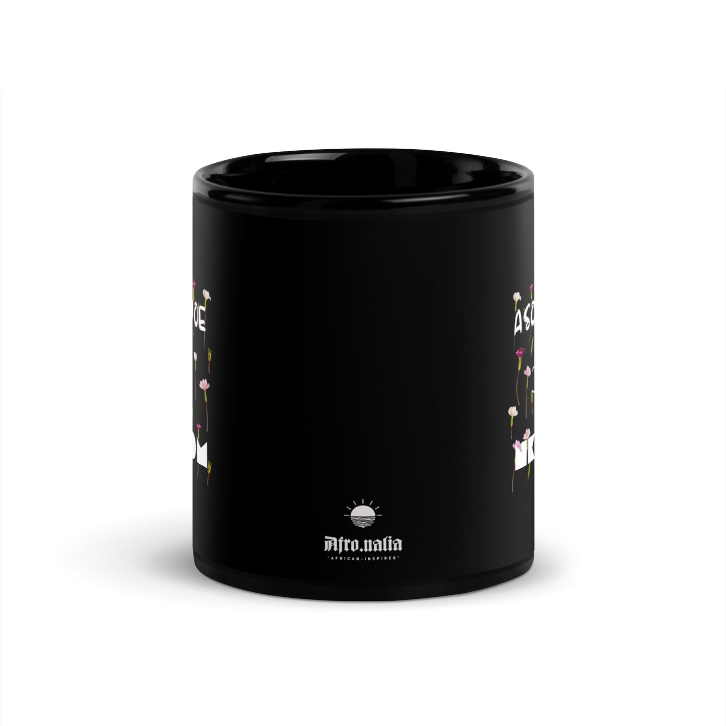 Asomdwoe Black Glossy Mug
