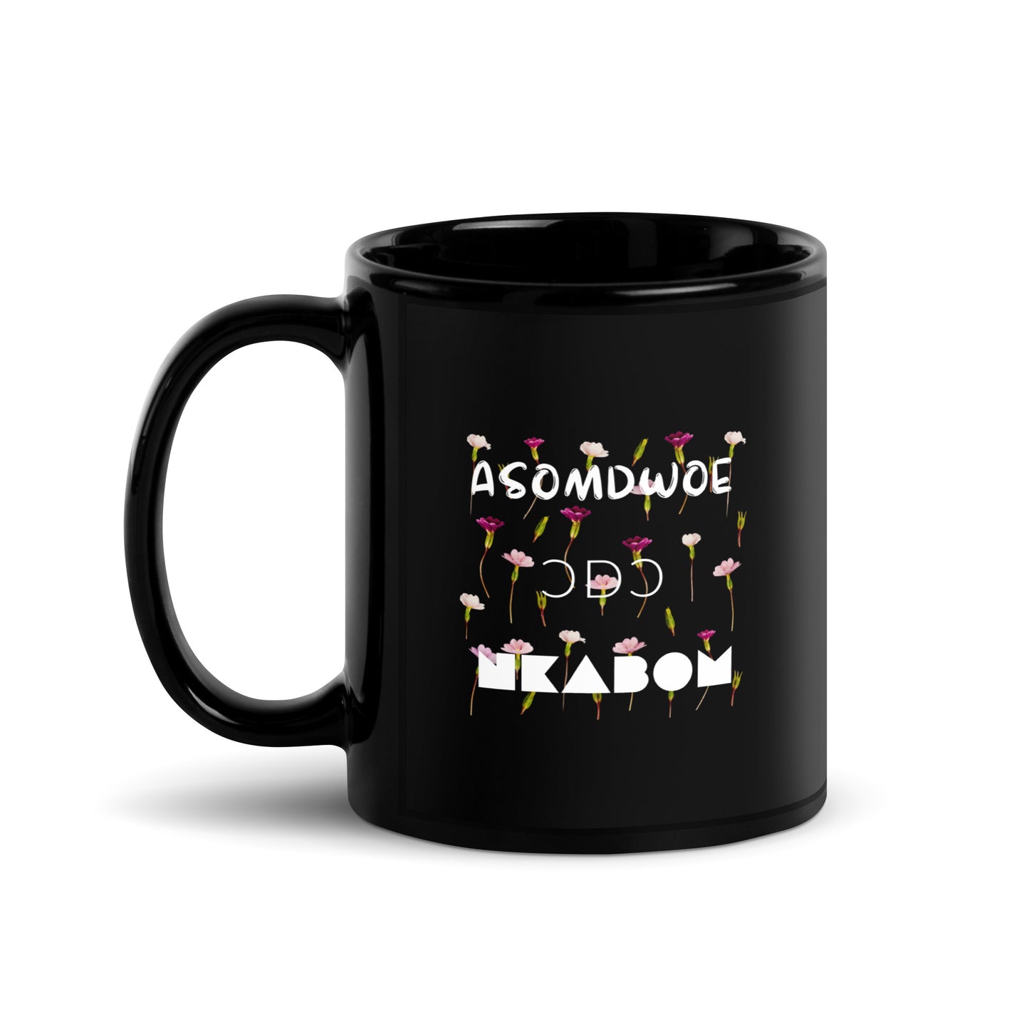 Asomdwoe Black Glossy Mug