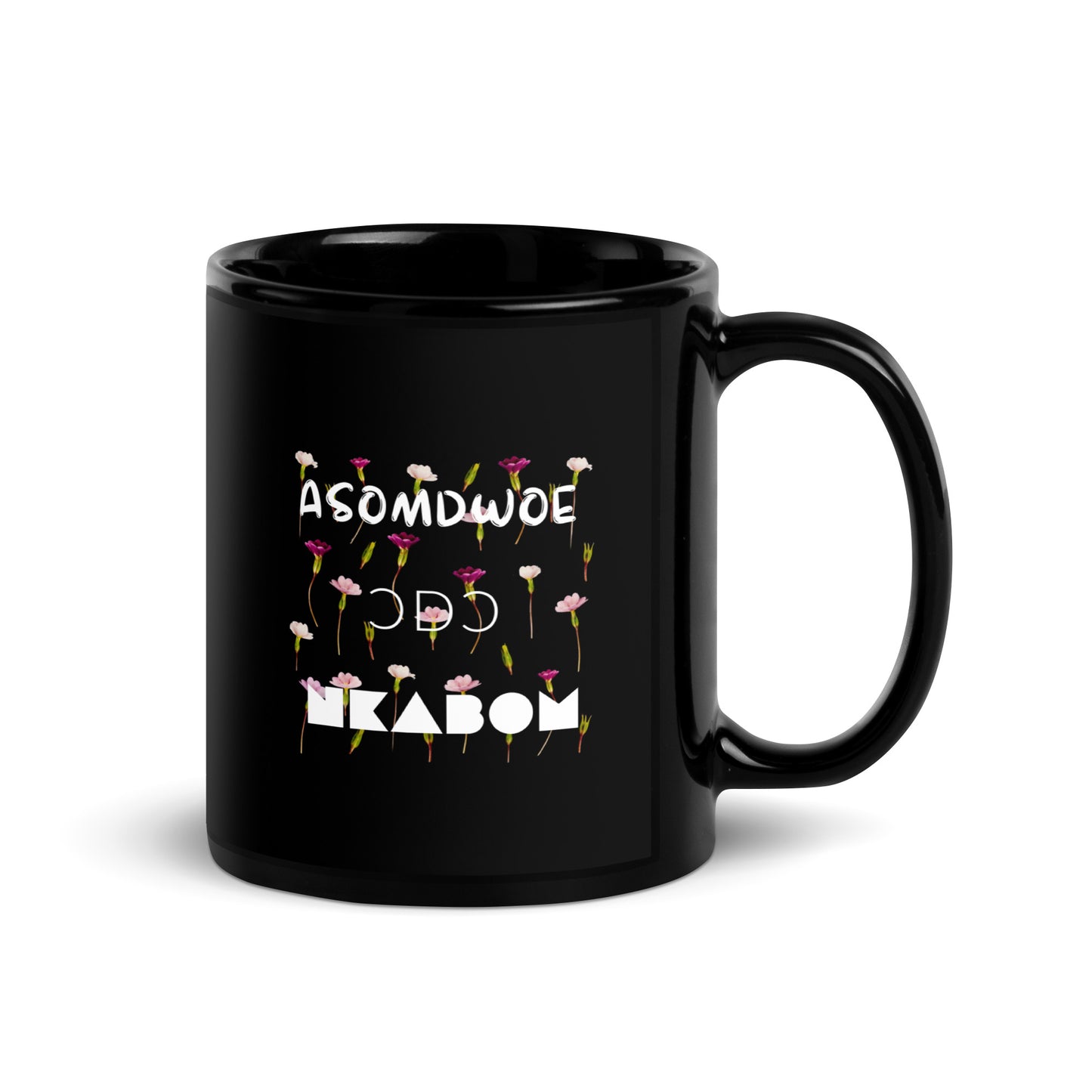 Asomdwoe Black Glossy Mug