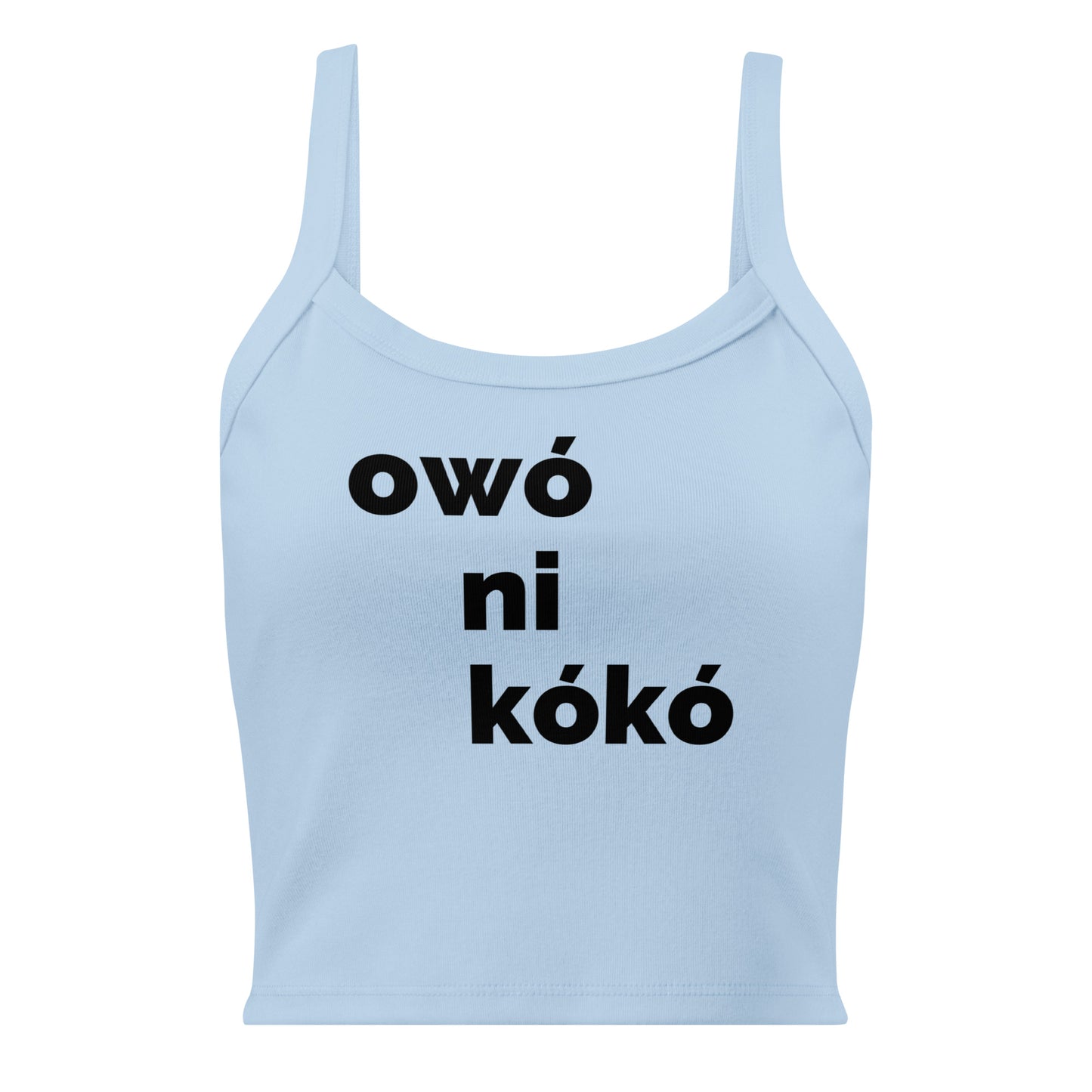 Owó Ni Kókó Micro-Rib Tank Top