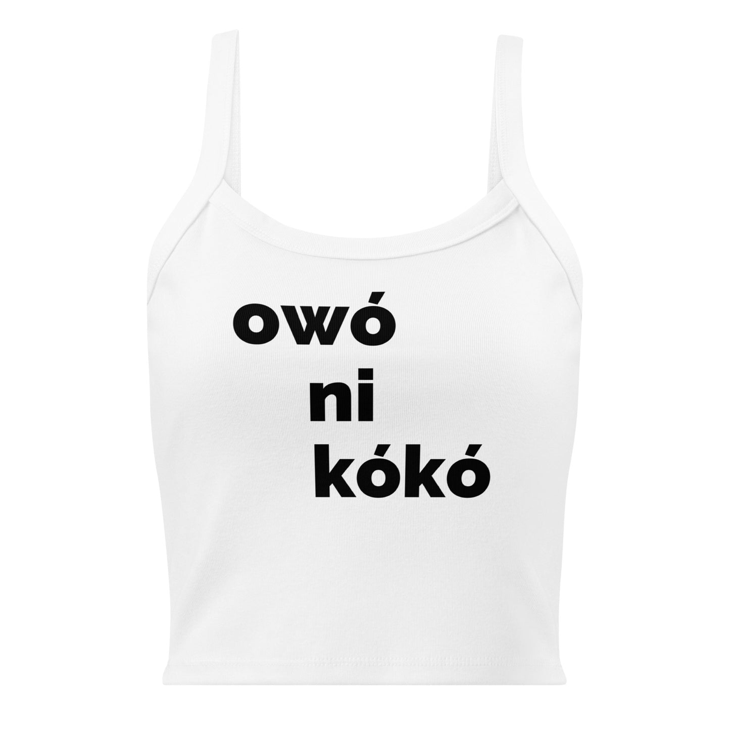 Owó Ni Kókó Micro-Rib Tank Top