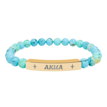 Akua Engraving Stretch Bar Bracelet