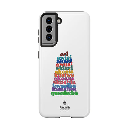 The Shapes of Akosua Tough Phone Cases - White