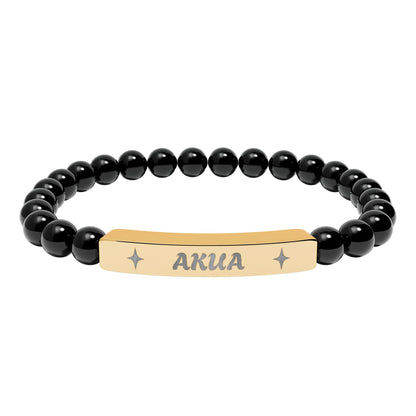 Akua Engraving Stretch Bar Bracelet