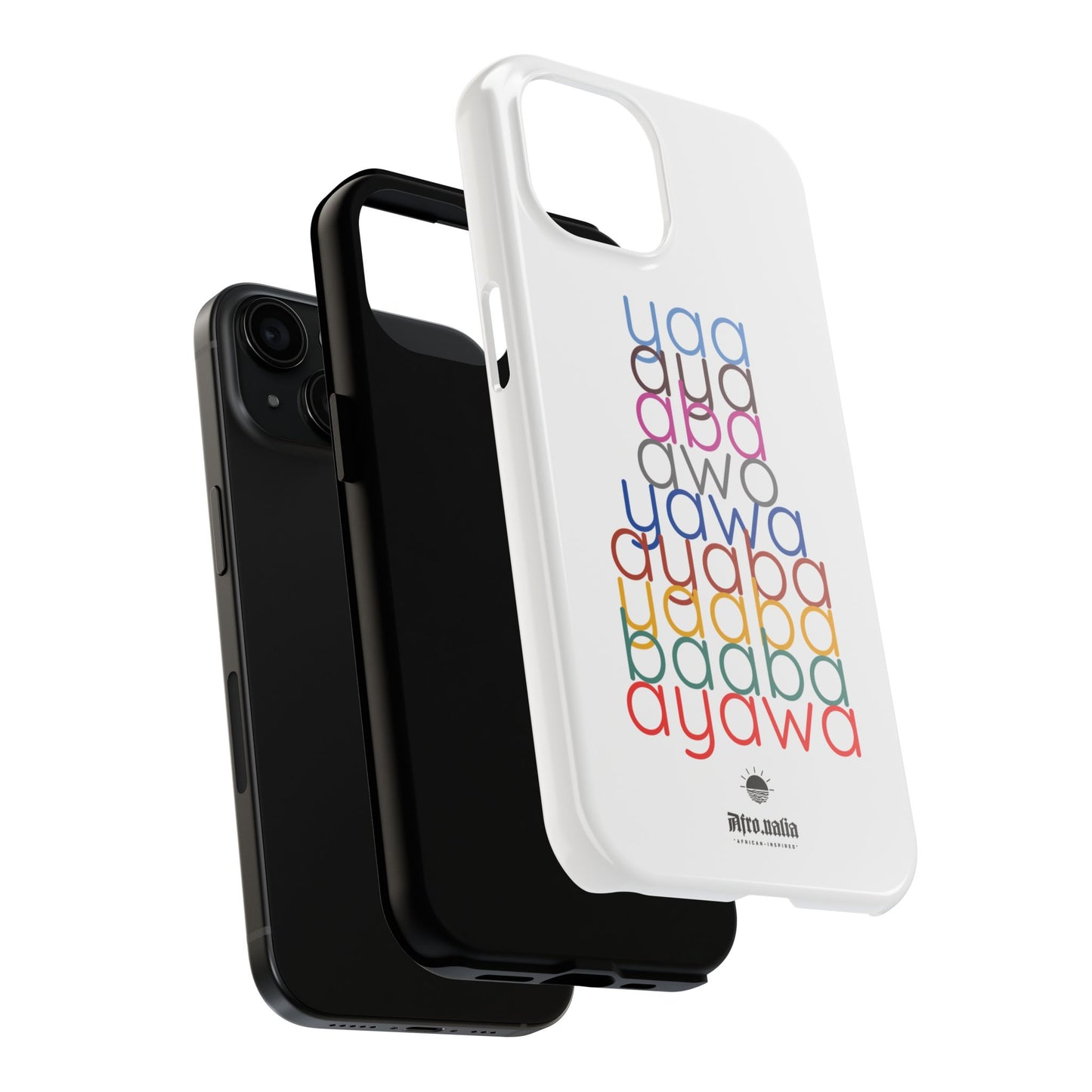 The Shapes of Yaa White Tough Phone Cases