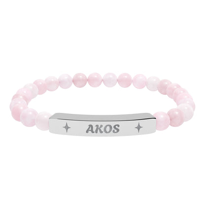 Akosua Engraving Stretch Bar Bracelet