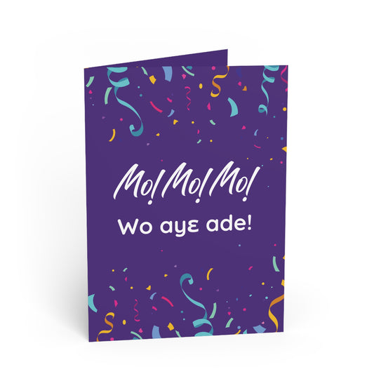 Mo! Mo! Mo! Congratualtions Card