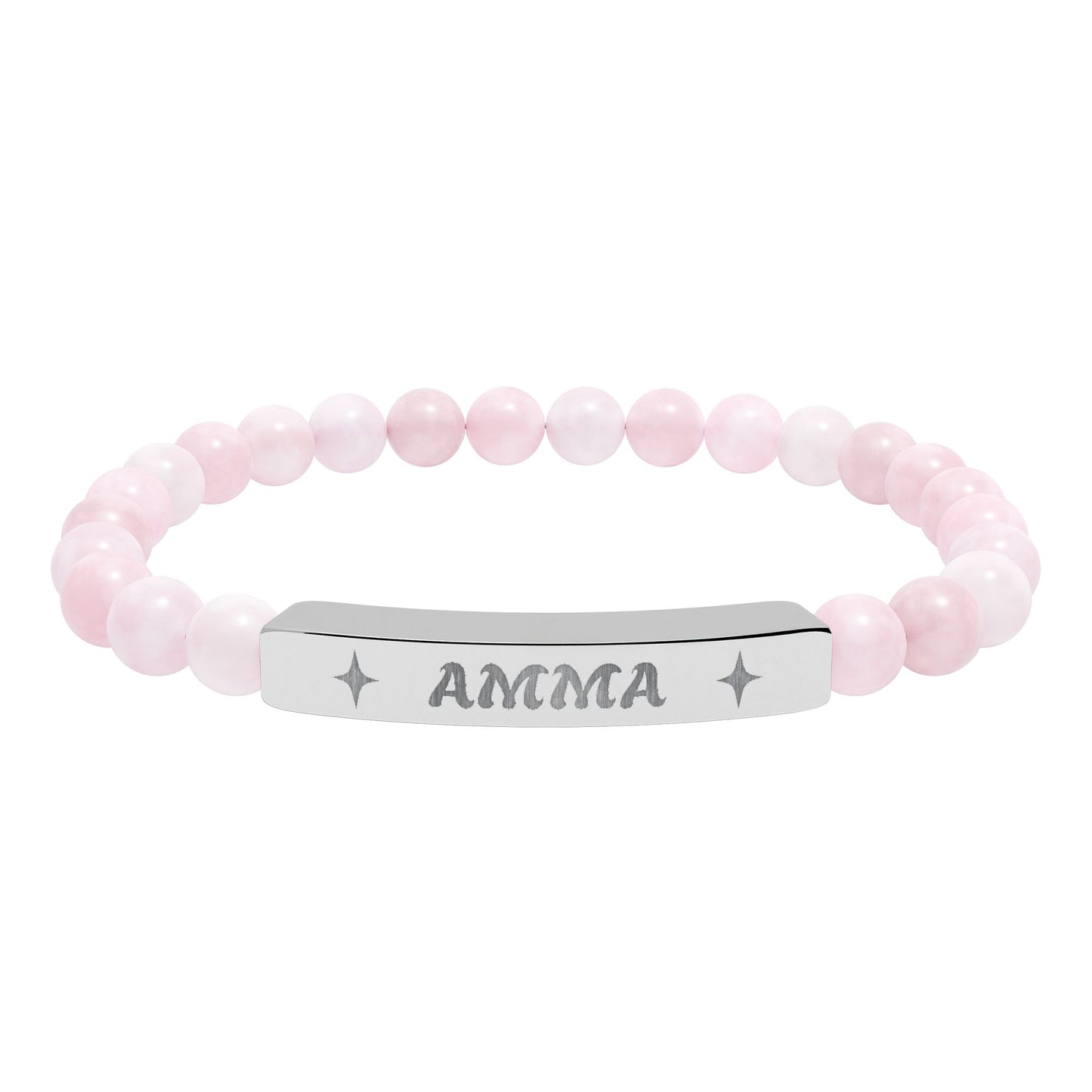 Amma Engraving Stretch Bar Bracelet