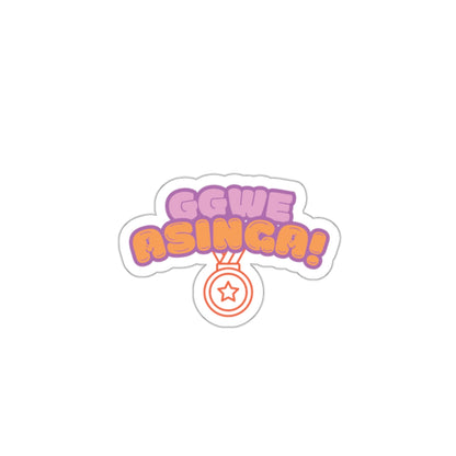 Ggwe Asinga Die-Cut Sticker