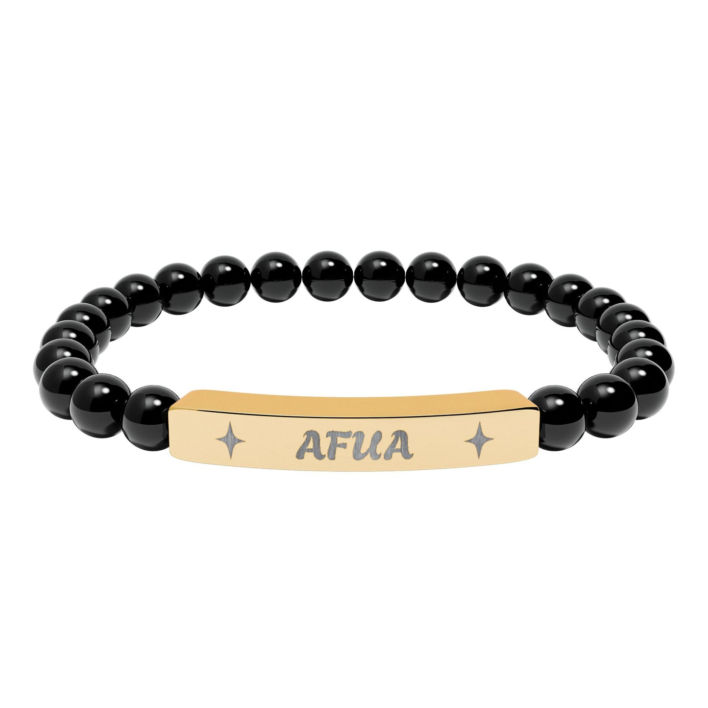 Afua Stretch Bar Bracelet (Engraving)