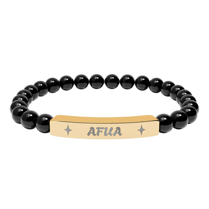 Afua Stretch Bar Bracelet (Engraving)