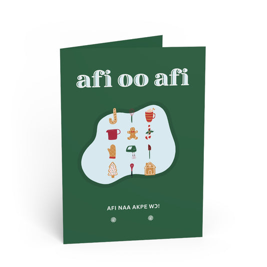 Afi oo afi Christmas Seasons Greetings Card