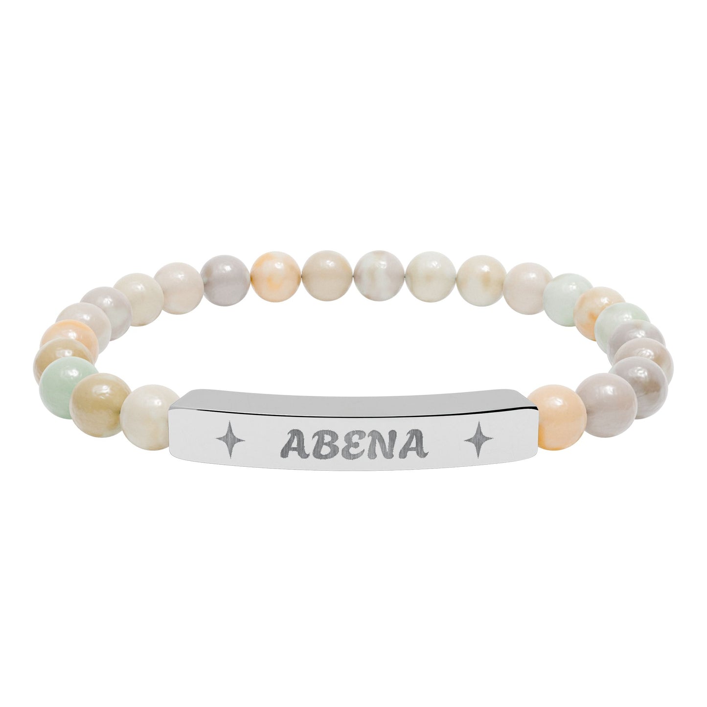 Abena Stretch Bar Bracelet (Engraving)