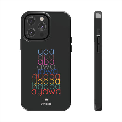 The Shapes of Yaa Black Tough Phone Cases